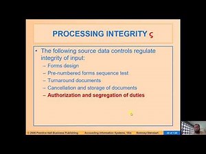 6 Information System Reliability Processing Integrity I