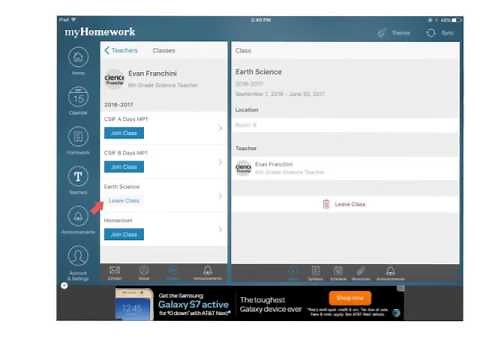 Myhomework App Tutorial