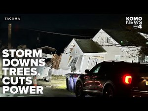 Storm with damaging winds cuts power to thousands, downs trees