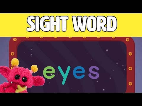 EYES - Let's Learn the Sight Word EYES with Hubble the Alien! | Nimalz Kidz! Songs and Fun!