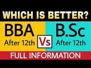BBA vs BSc After 12th | Which is Better? Full Comparison in Hindi | By Sunil Adhikari