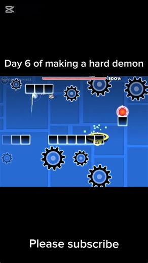 Day 6 of making a hard demon #shorts #fyp #gd #geometrydash #gdeditor #memes #trending #viral