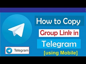 How to copy telegram group link