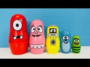 YO GABBA GABBA Nesting Dolls Opening Miniature Activities Toys