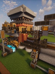 Fábrica de Andesita Poderosa en Minecraft