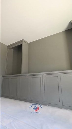 Classic French Gray by Sherwin Williams | Monochromatic Cabinet Transformation
