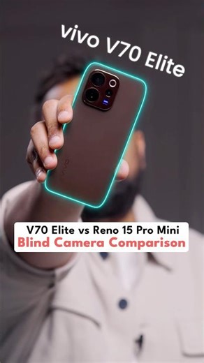 vivo V70 Elite vs Reno 15 Pro Mini - Blind Camera Comparison! #shorts