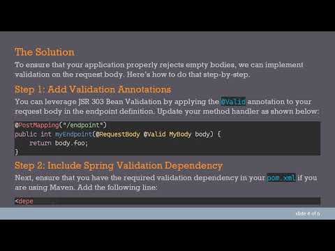 How to Properly Validate HTTP POST Request Bodies in Spring Boot to Avoid Default Values