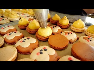 Making Character Macarons - Korean Food [ASMR]