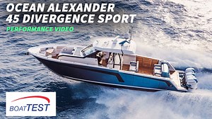 By introducing the 45 Divergence, Ocean Alexander delivers an uncharacteristic outboard-powered, open boat they describe as a “day yacht.” It is available in two base configurations, Coupe or Sport. Let us know if you enjoyed our test video in the comments section below! For more information on the 45 Divergence Sport, go to https://boattest.com/boat/ocean-alexander/45-divergence-2020 | BoatTEST.com