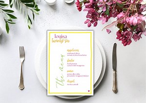 Bright Editable Menu Template, Fun Birthday or Bridal Shower Menu, Instant Download - Etsy Canada