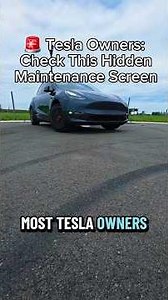 Most Tesla owners have never seen this maintenance screen 👀⚡#tesla #ev #cartok #evtok #modely
