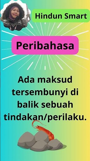 Peribahasa "Ada Udang Di Balik Batu"