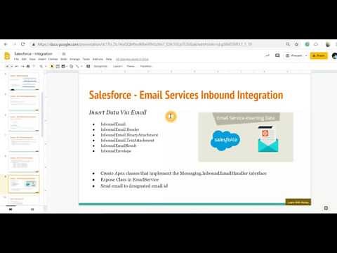 Lecture 9: Salesforce Email Services Inbound Integration