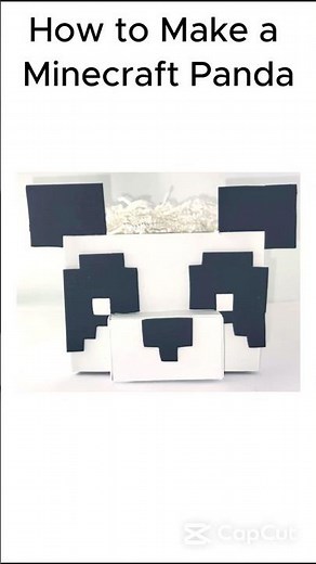 EASY Minecraft PANDA DIY (from a BOX!)🐼 #shorts #minecraft #minecraftdiy