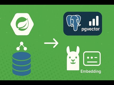 Spring AI - Loading data into PgVector with an Embedding (RAG) model.