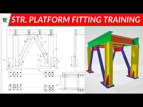 Structural platform fabrication training | Structure fitter fabricatore training | 3D animation