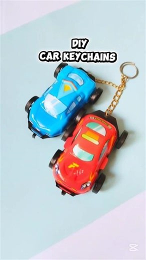 Making little car keychains 🚗 🗝️ #diy