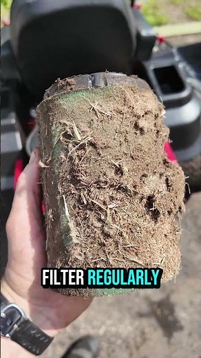 DIRTY AIR FILTER = MORE FUEL! Your Riding Mower Is Wasting Gas! #shorts