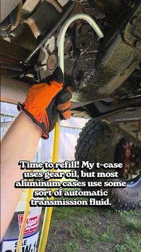 transfer case fluid change how to