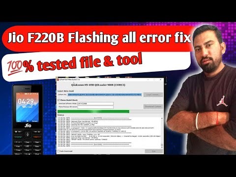 Jio F220B haw to flash | jio f220b flashing all error fix free tool | jio mobile flash free