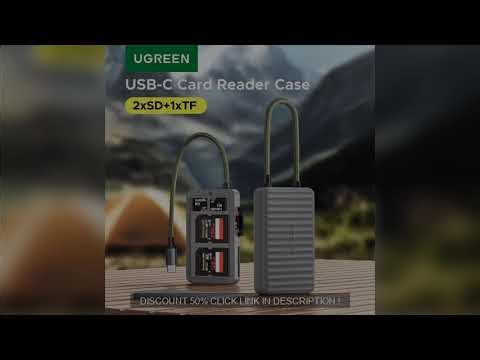 UGREEN USB-C Card Reader Storage Case SD/TF/MicroSD Card for Phone PC Super Discount 50%