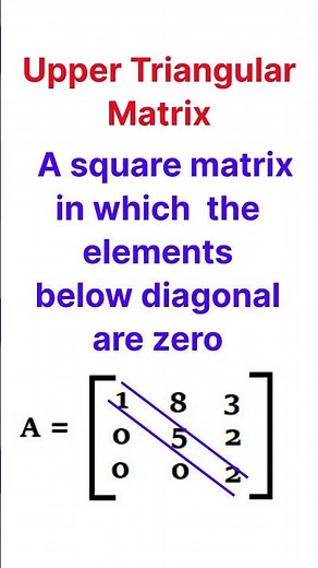 Upper Triangular Matrix