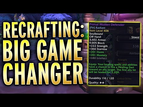 Recrafting In Dragonflight: How Does It Work? Alpha Preview