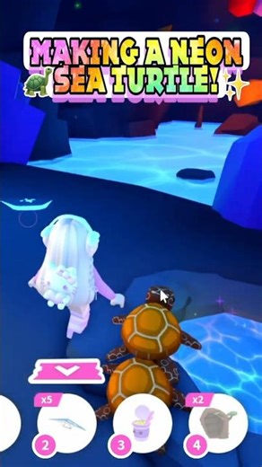 ✨🐢Making My Sea Turtle Neon!! 😍 #adoptmeroblox #robloxadoptme #adoptme