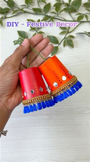 DIY Paper Cup Lantern 🏮 | Easy Diwali & Navratri Decoration | Best Out of Waste Craft #diycrafts
