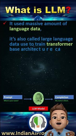 #1 LLM: Explained in Seconds! Interview Question and Answer Shorts | Indian AI Production