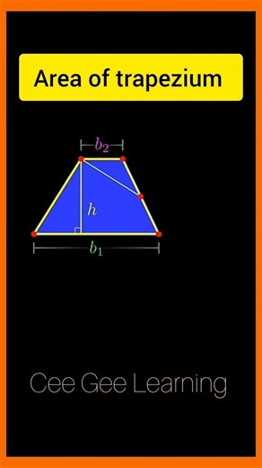 Derivation of Area of trapezium #cbse #icse #maths#Trapezium