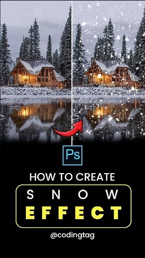 How to create Snow Effects in Photoshop #photoshopeffects #photomanipulation #photoshop_tutorial