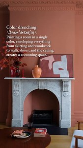 A bold painting style, color drenching has grown in popularity this year as an easy way to create a cozy, enveloping space. #homesandgardens #colordrenching | Homes & Gardens Magazine