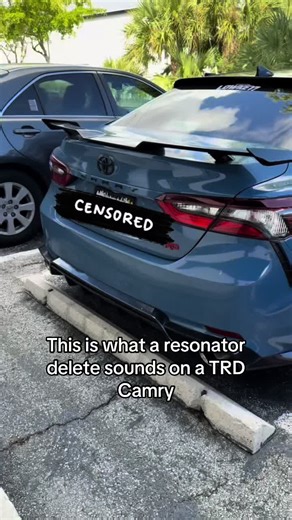 Resonator Delete Sound on Toyota Camry TRD