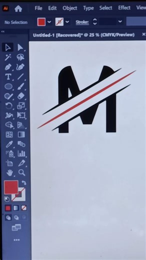 Elegant M Letter Logo Design || #shorts #shortviral #logodesgin #elegant