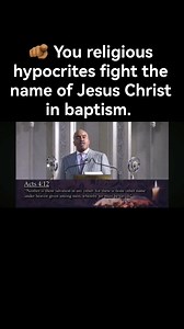 11K views · 669 reactions | 﫵 YOU RELIGIOUS HYPOCRITES FIGHT THE NAME OF JESUS CHRIST IN BAPTISM. Watch this full message on YouTube to escape HELL: https://youtu.be/-nuVxiuCGtg?si=cajp8OVFBB_8Wpui | Sthembiso Zondi | Facebook