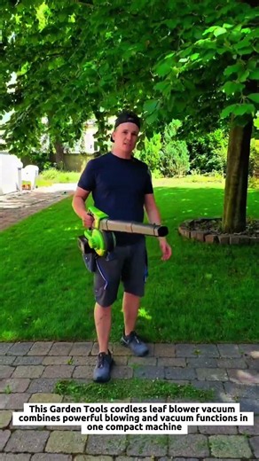 Garden Tools Keep Yards Spotless with a 2-in-1 Cordless Leaf Blower Vacuum