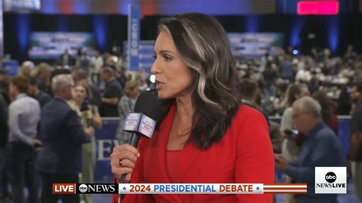 8.1K views · 192 reactions | Tulsi Gabbard weighs in on the ABC News Presidential Debate. | ABC News Live | Facebook