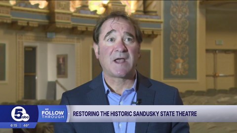 Construction resumes at Sandusky State Theatre after year-long pause