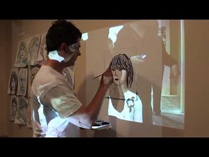 Live Speed Portrait Painting: "Video-Camera Obscura" (2011)