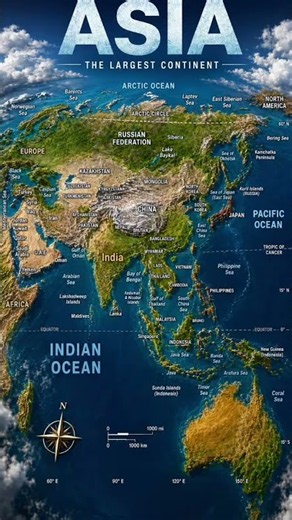 🌏 ASIA – The Largest Continent