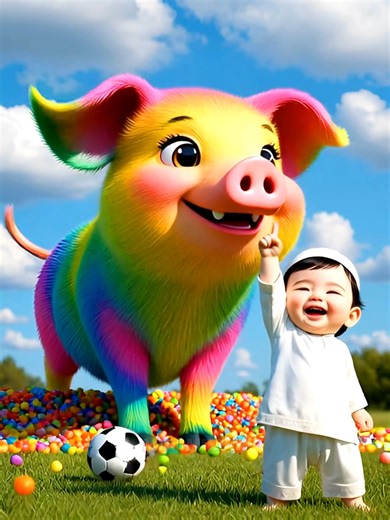 Cute Candy Animals For Kid | Animals Lovers #france #cartoon #animals #us #pig
