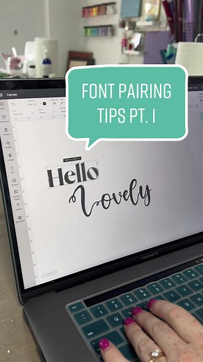 Struggling with font pairing? Here’s some tips for you! PT. 1!🖋️ #cricut #designspace #fonts #fontpairings #designtips #designspacetips #cricuttips #cricutforbeginners #cricuttiktok #cricuttok #crafttok #craft #writing #fyp #foryou #hack