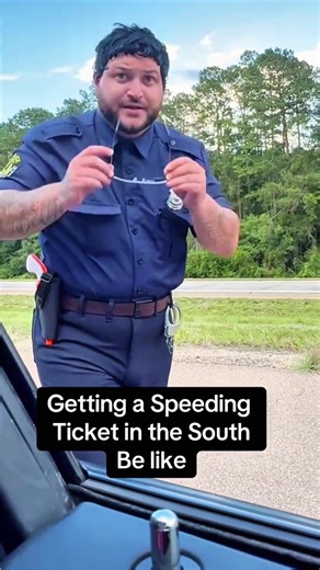 Funny Cop Pulls Over Driver for Speeding