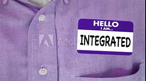 Hello I Am Integrated Name Tag Sticker Integration 3d Animation