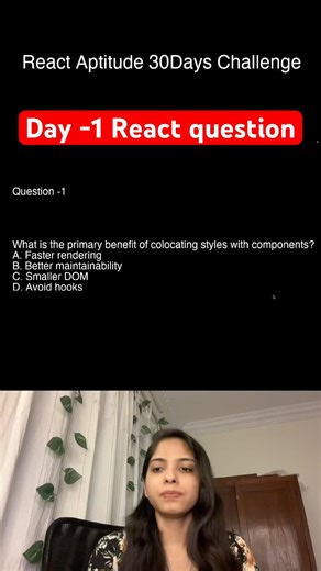 React JS Aptitude Questions – Day 1 🔥 #shorts #viralvideo #viral #frontend #frontenddeveloper