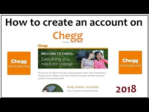 how to create account on chegg