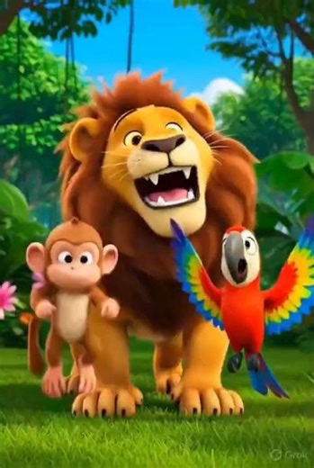 Leo the little lion's jungle |Fun kids cartoon Song #kidscartoon #cartoonforkids #3danimation