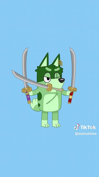 Bluey Characters as One Piece Anime